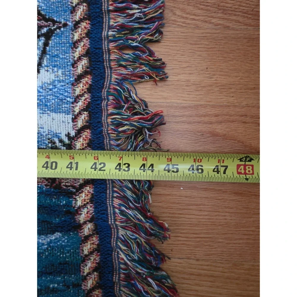 Vintage Super Bowl XXXV 2001 Woven Tapestry Throw Blanket by Northwest Co 48x58